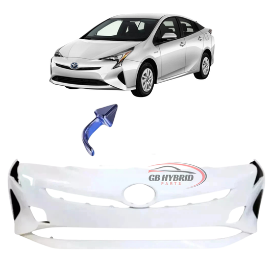 New Toyota Prius 2016 - 2018 Front Bumper Pearl White (Paint 070) GB Hybrid Parts