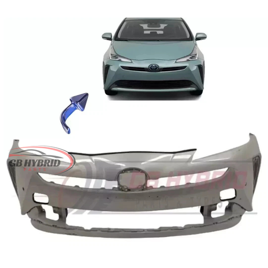 New Toyota Prius 2019-2022 Front Bumper Pearl White (Paint 070) GB Hybrid Parts