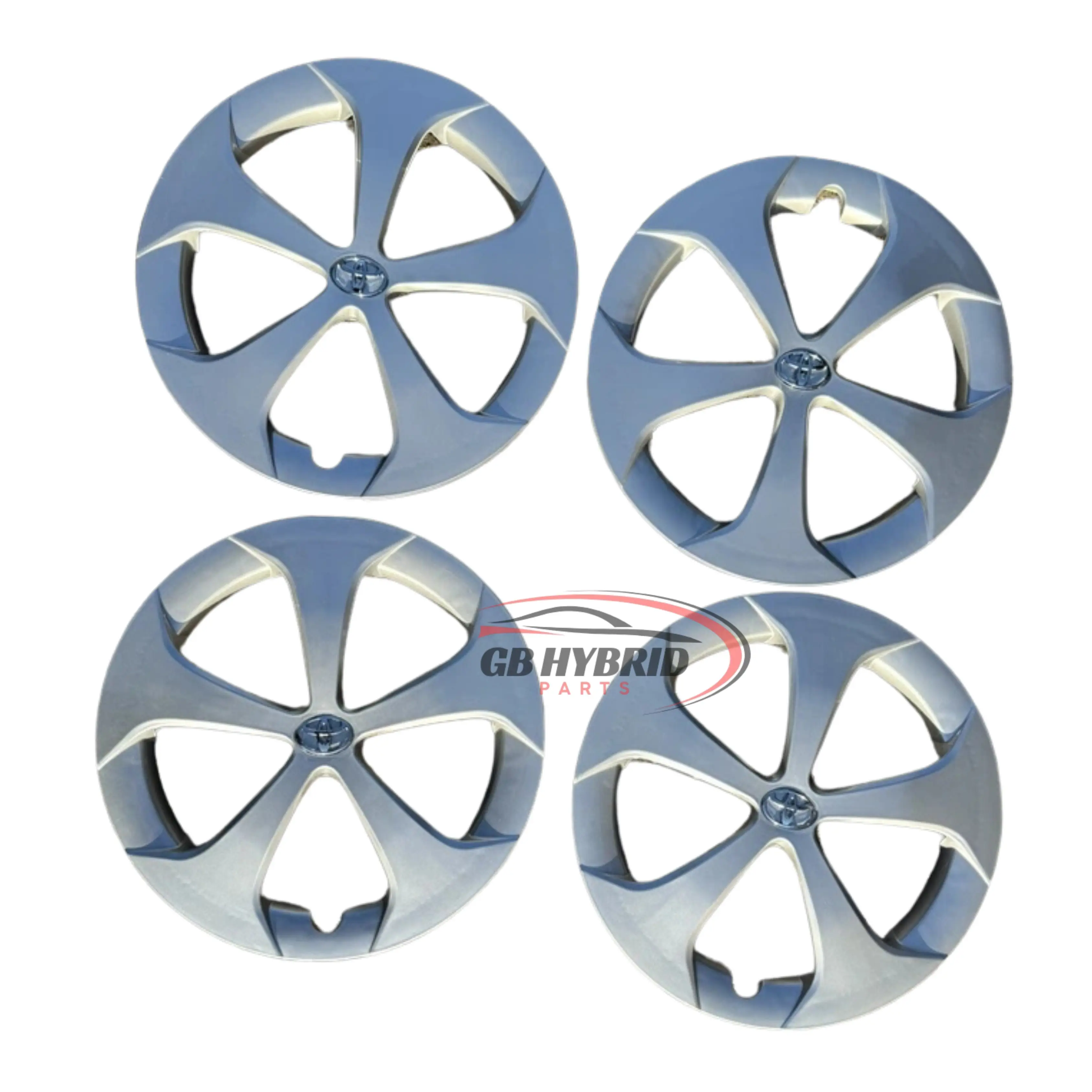 New Toyota Prius Hybrid 1.8L 2009 ~ 2015 15" Wheel Trim Hub Cap Cover Silver x4 GB Hybrid Parts