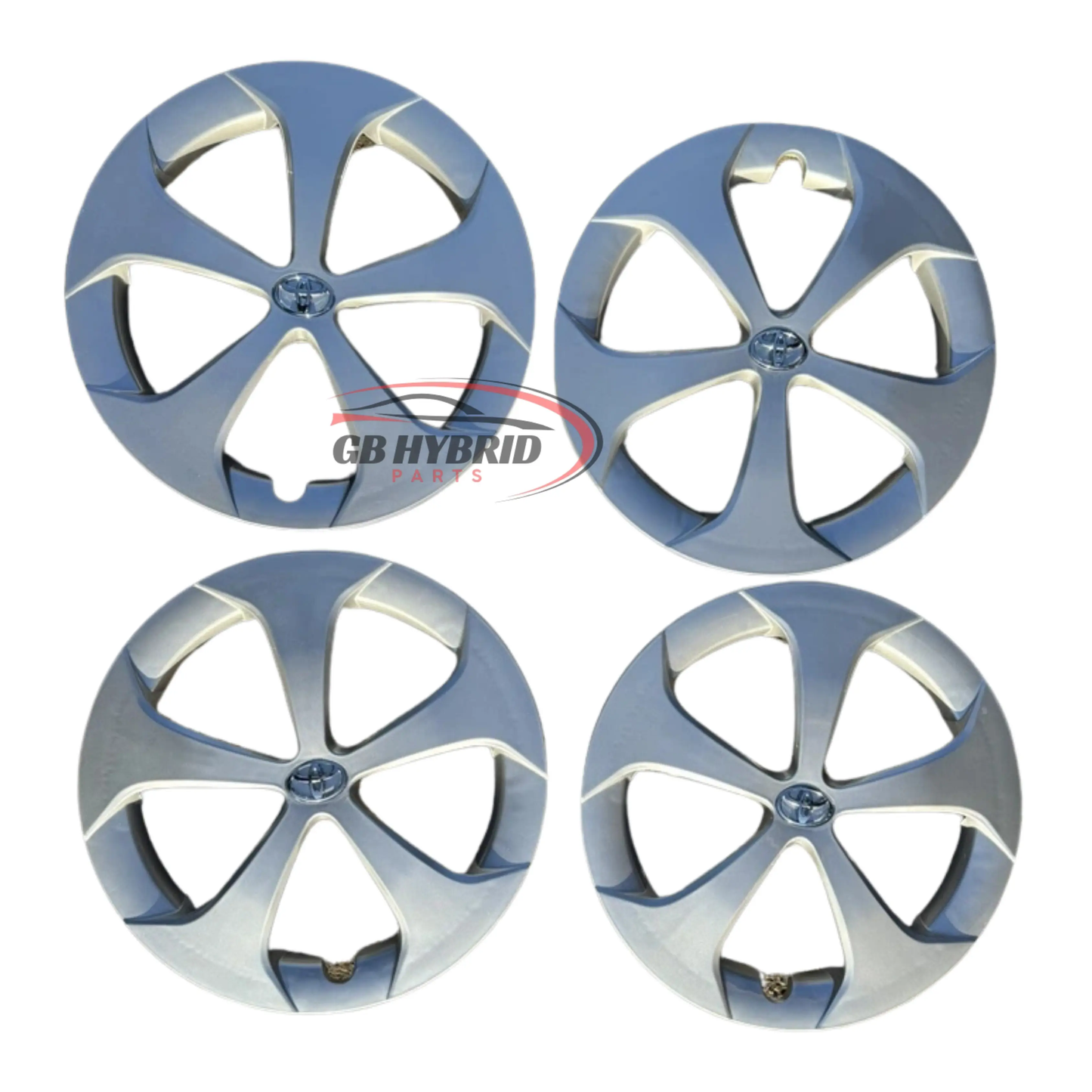 New Toyota Prius Hybrid 1.8L 2009 ~ 2015 15" Wheel Trim Hub Cap Cover Silver x4 GB Hybrid Parts