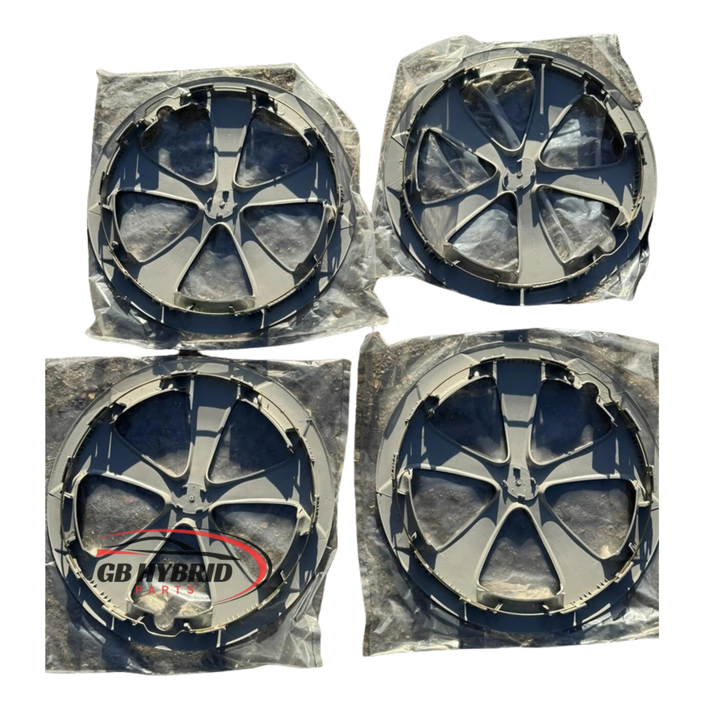 New Toyota Prius Hybrid 1.8L 2009 ~ 2015 15" Wheel Trim Hub Cap Cover Silver x4 GB Hybrid Parts