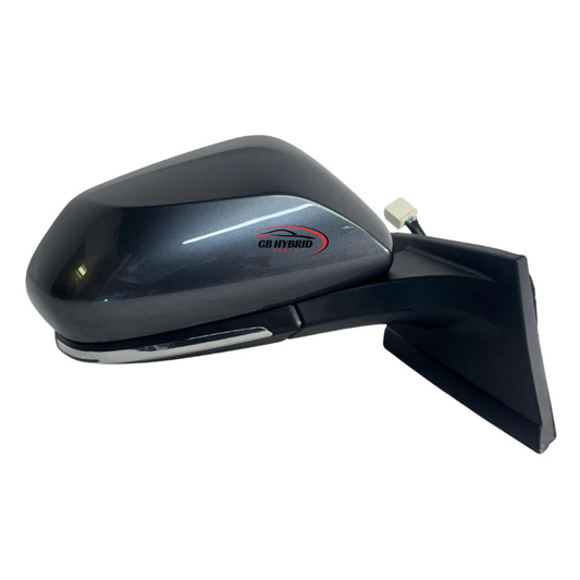 Toyota Prius 2016–2022 Driver Side Mirror With Blind Spot OEM Gray GB Hybrid Parts