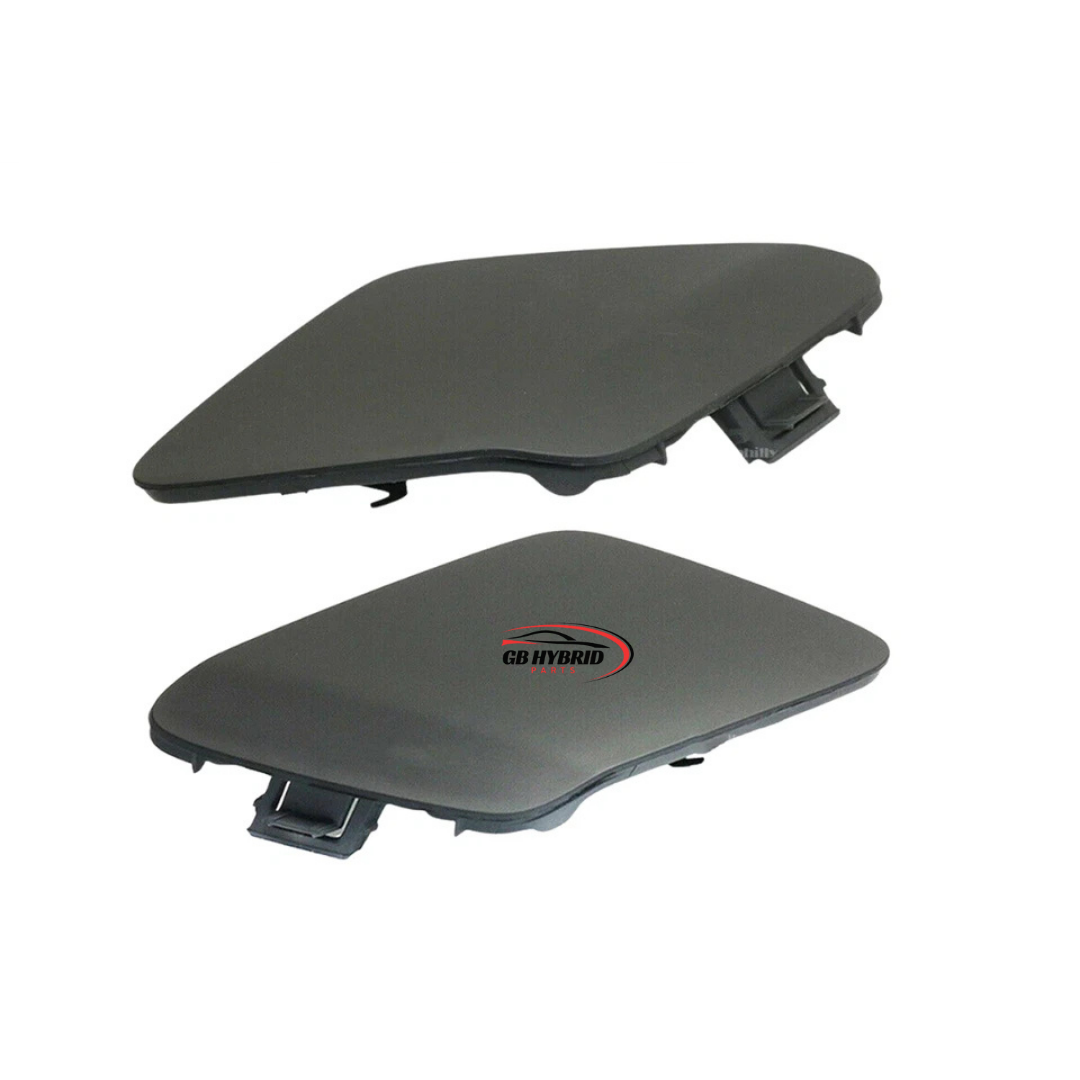 Toyota Prius 2016–2018 Front Bumper Tow Hook Eye Cap Covers Pair – Black GB Hybrid Parts