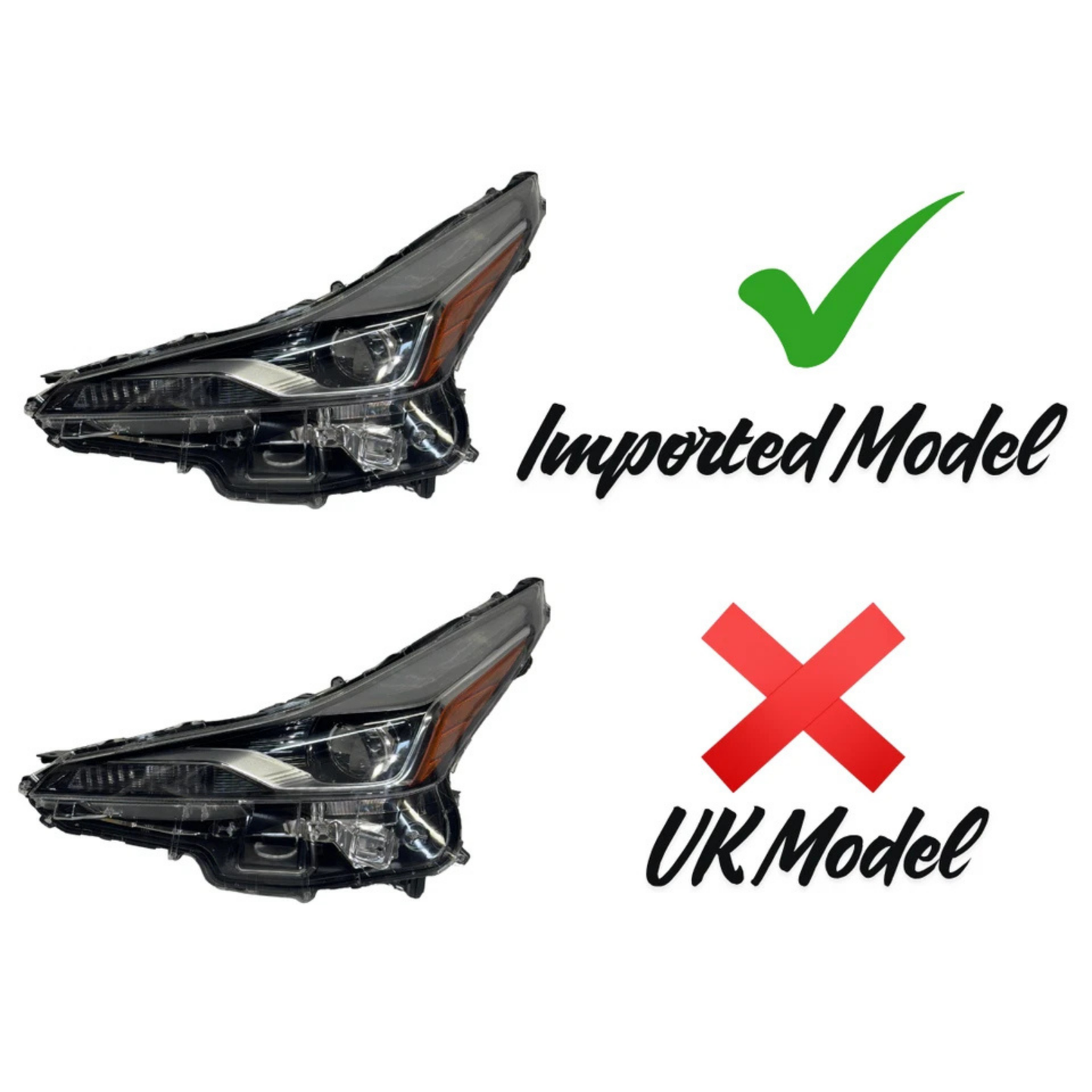 Toyota Prius 2019-2022 Left Passenger Side Headlight – OEM 81140-47870 – Used GB Hybrid Parts