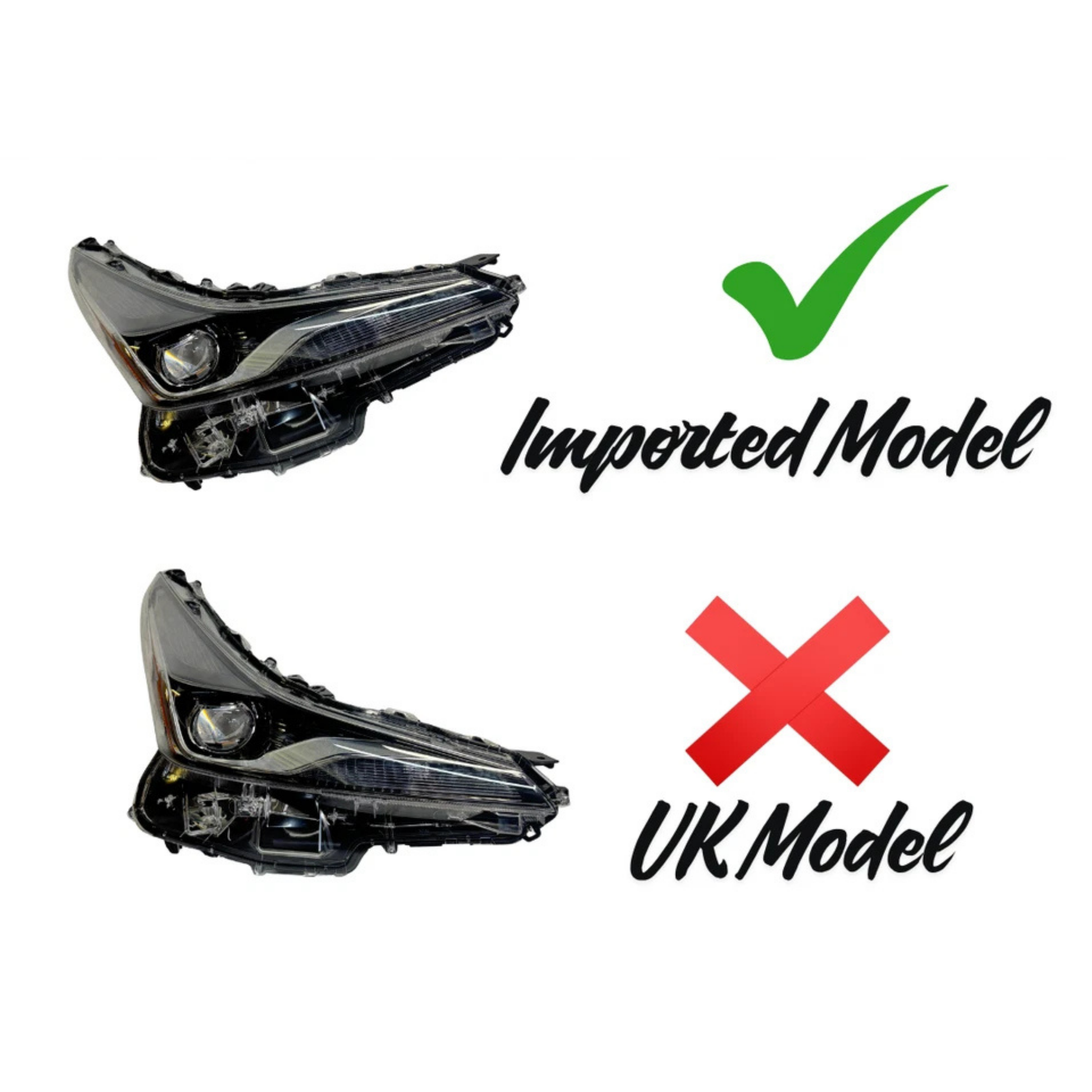 Toyota Prius 2019-2022 Right Driver Side Headlight – OEM 81070-47870 - Used GB Hybrid Parts