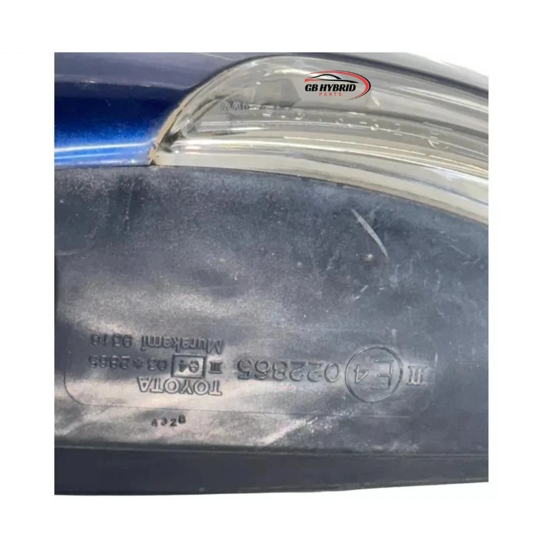 Genuine Toyota Prius 2009- 2015 Passenger Side Mirror Blue GB Hybrid Parts