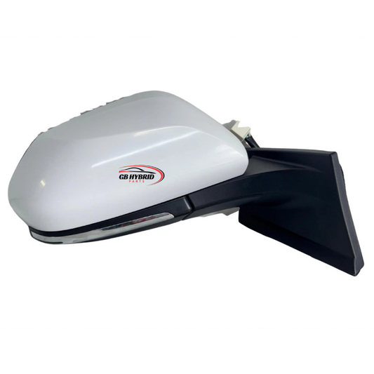 Toyota Prius 2016–2022 Driver Side Mirror – Pearl White – 87910-47380 OEM GB Hybrid Parts