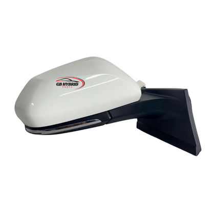 Toyota Prius 2016-2022 Driver Side Mirror White With BSM Electric Auto Fold GB Hybrid Parts